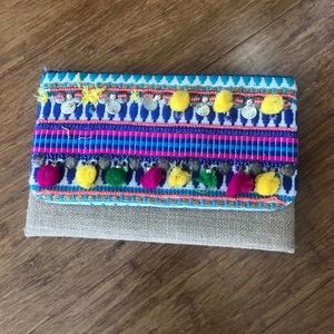 Adorable colorful embroidered purse!